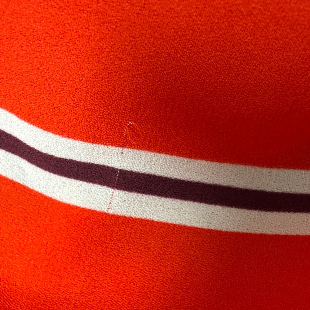 Banana Republic Red and Pink Striped Button Down Shirt - Picture 9 of 15